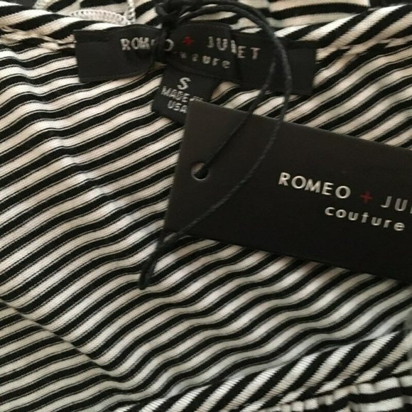 Romeo + Juliet Striped One Shoulder Top - Picture 7 of 7